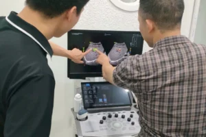 lắp đặt sieu âm AI vinno r700 và doppler x1